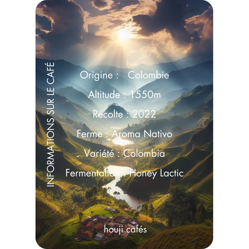 Origine: Colombie, Ferme: Aroma Nativo, Variété: Colombia